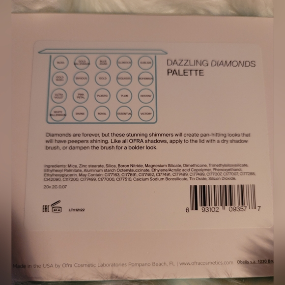 Ofra Pro Palette "Dazzling Diamonds" Brand New 💎 - Picture 4 of 4